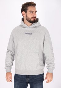 Schmuddelwedda Felpa con cappuccio - grau melange