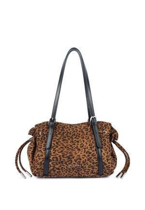 LANCASTER, VELVET EMMA - Sac à main - camel léopard