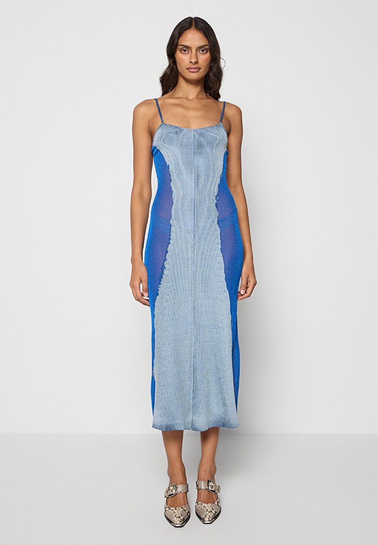 Diesel Maxi-jurk blauw