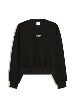 Bershka, CREW NECK - JERSEY - Sweatshirt - black