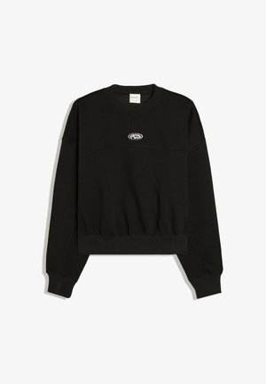 Bershka, CREW NECK - JERSEY - Sweatshirt - black