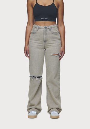 ROMANI HIGH WAIST - Wide Leg - washed coast sand
