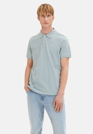 TOM TAILOR, BASIC KURZARM MIT LOGO-STICKEREI - Polo - hellblau