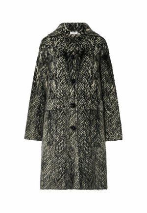 LIU JO, LIU JO BRUSHED KNIT JACQUARD COAT - Κλασικό παλτό - grey
