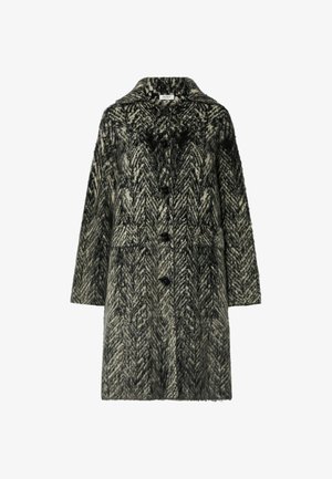LIU JO, LIU JO BRUSHED KNIT JACQUARD COAT - Κλασικό παλτό - grey