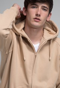 Urban Classics ZIP HOODY - Mikina so zipsom - beige