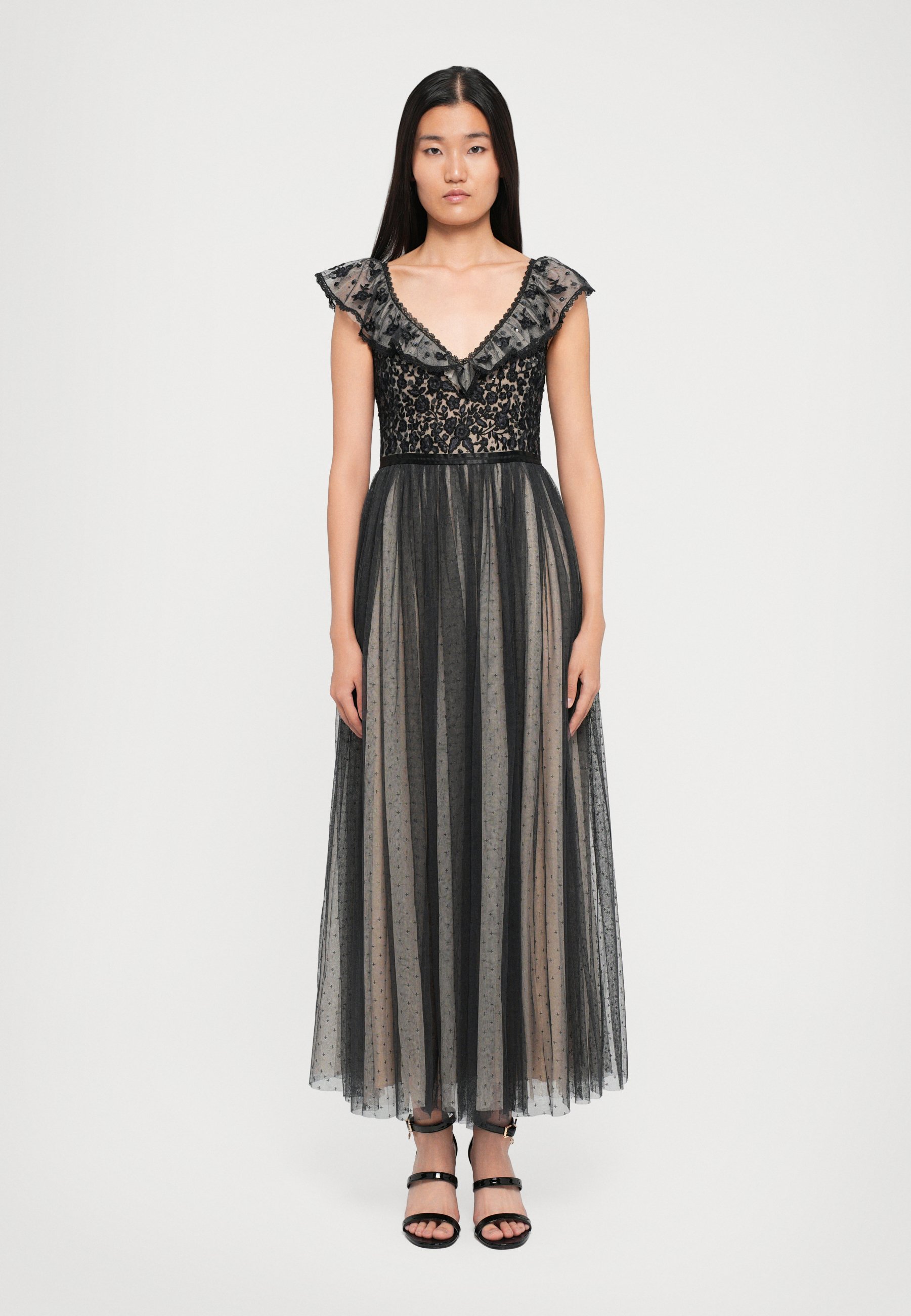 Needle & Thread ADELINE BODICE ANKLE GOWN - Cocktail dress / Party dress -  graphite/beige/black - Zalando.co.uk