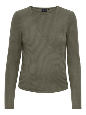 ONLY MATERNITY, TOP OLMKAILA TOP - Langærmet T-shirt - smokey olive