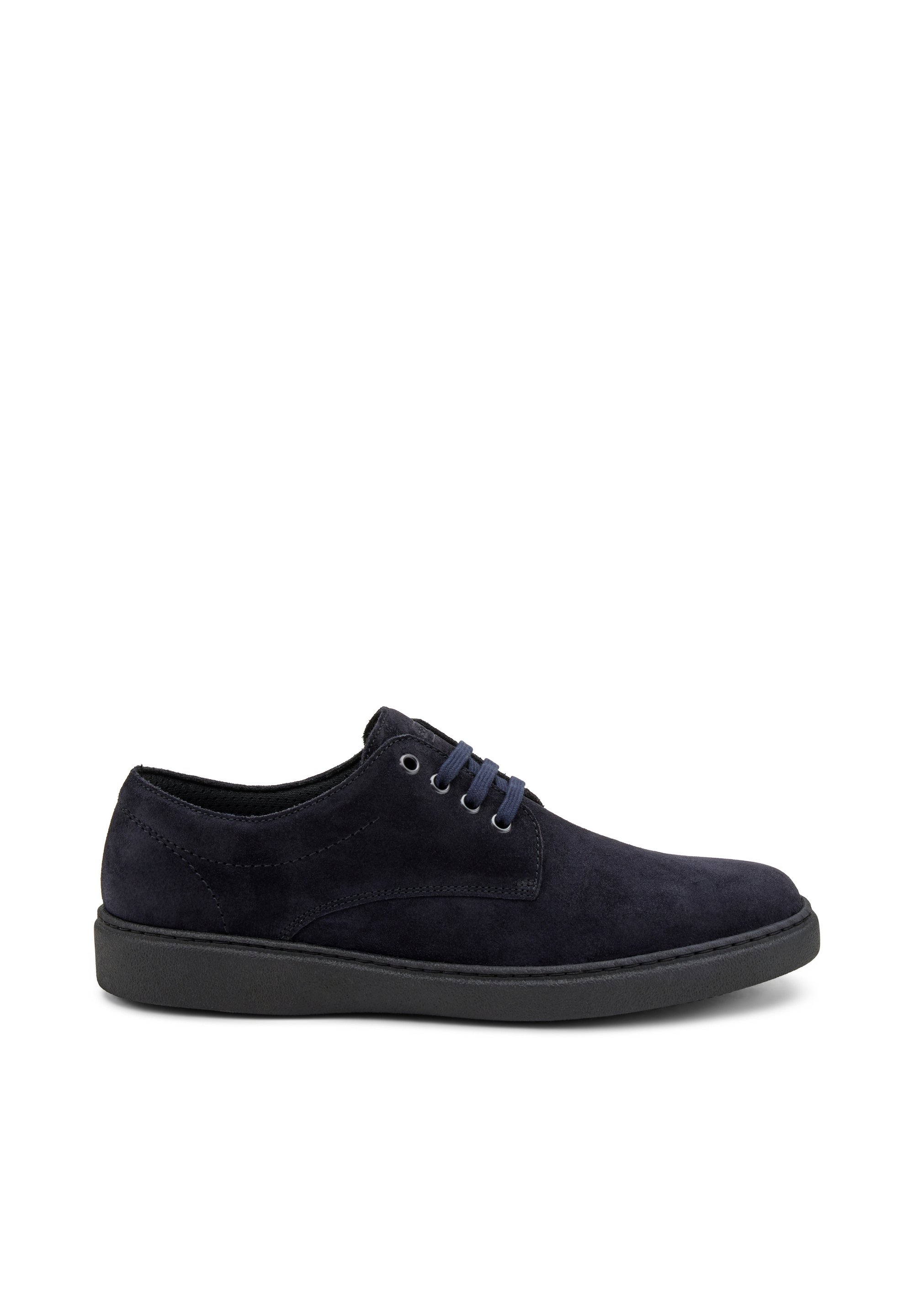 Scarpe Derby Donna Frau 98U1 Nero - Pelle Spazzolata, Lacci In Raso, Suola In Gomma, Fatte In Italia, Eleganti E Comode