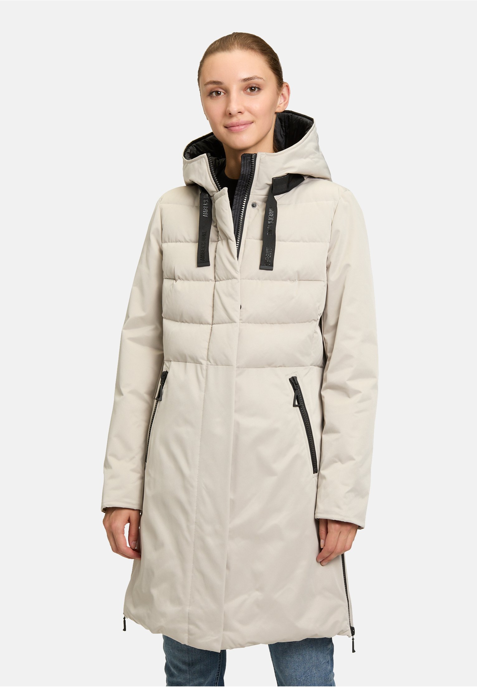Amber & June Winter coat - pearl cream/beige - Zalando