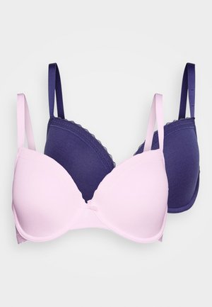 LILA 2 PACK - Reggiseno con ferretto - ink/pink