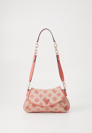 BEYZA FLAP SHOULDER BAG - Handbag - coral red