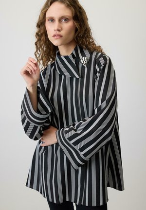 GLITTER STRIPED - Blūze - black