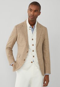 Hackett London - 3 IN 1 TXTURE - Bodywarmer - taupe beige Miniatuurafbeelding 1