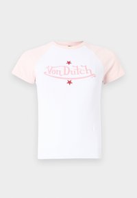 NMKATINKA VON DUTCH RAGLAN - T-shirts print - bright white/barely pink