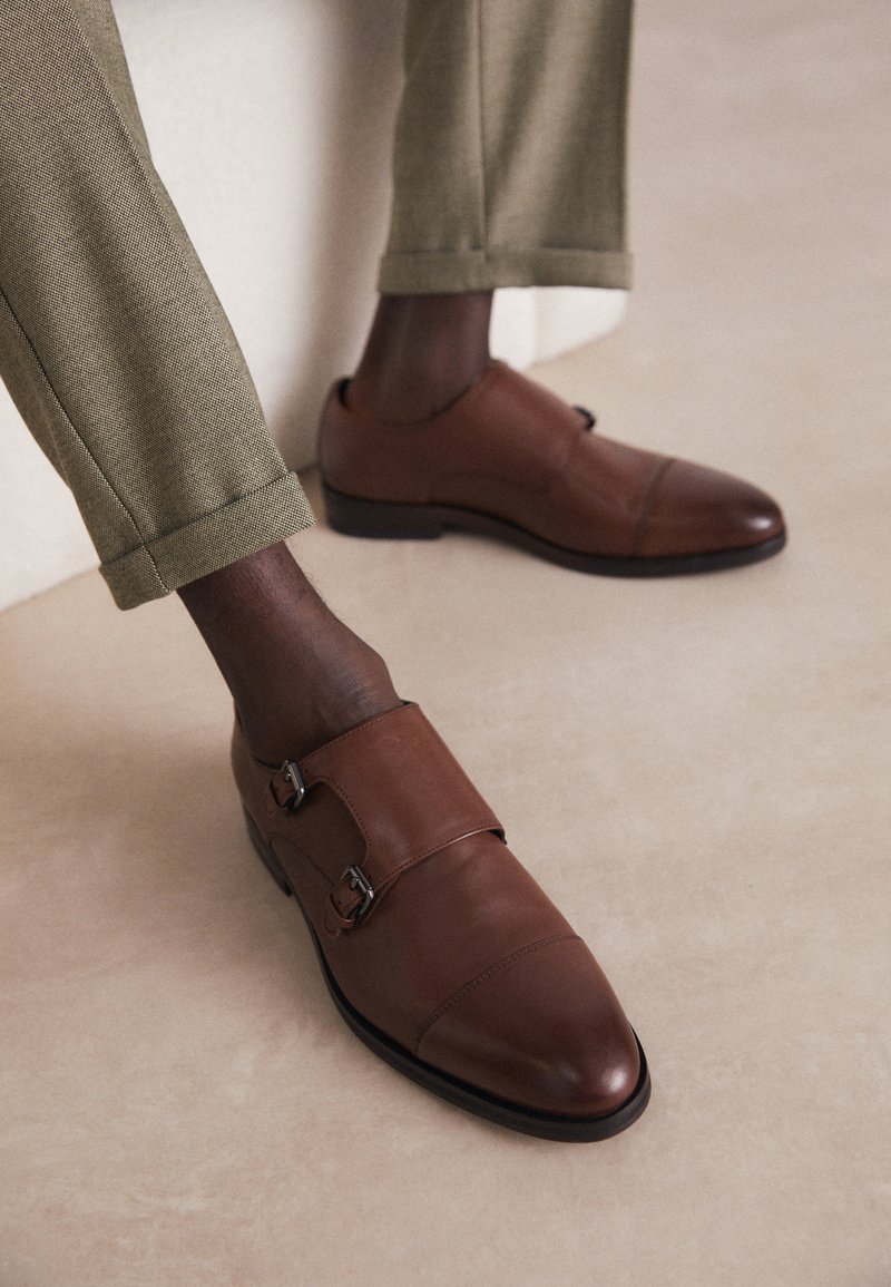 Scarpe Stringate Derby Joop! Kleitos Monk - Pelle Per Uomo, Nero, Taglia 10 UK