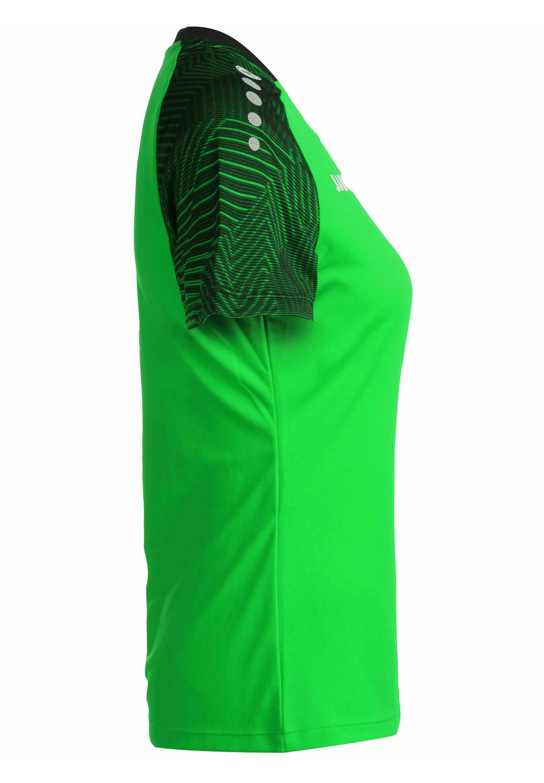 JAKO Herren Fußballtrikot Pro KA – Soft Green/Schwarz/Weiß, 100 % Polyester!