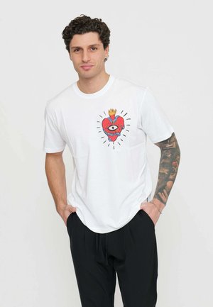 T-shirt con stampa - bianco