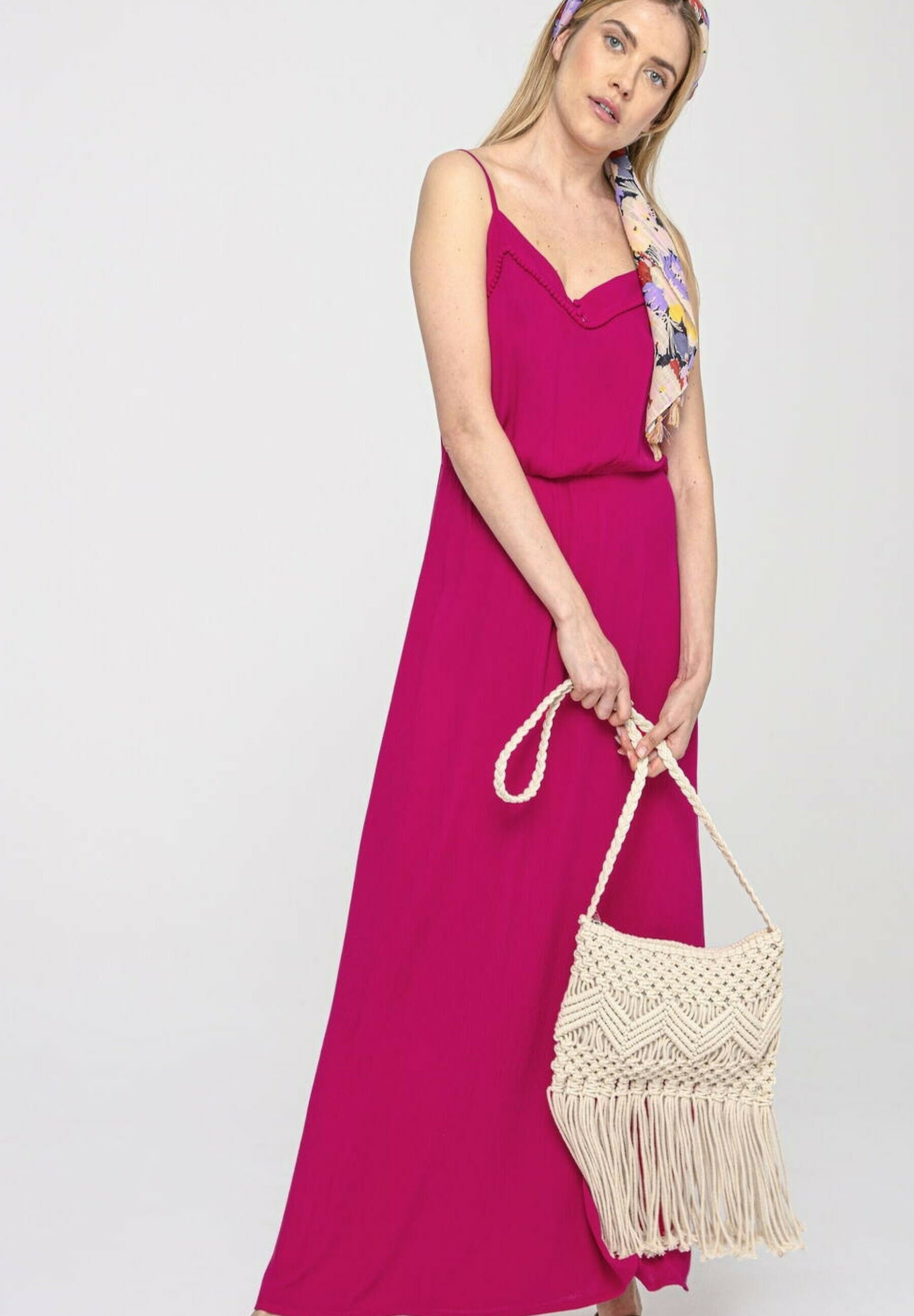 robe longue fushia