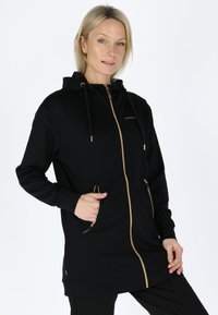 Swedemount Lounge Long Zip Hood - Sweatjakke - black