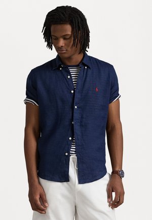 CUSTOM FIT LINEN SHIRT - Skjorte - newport navy