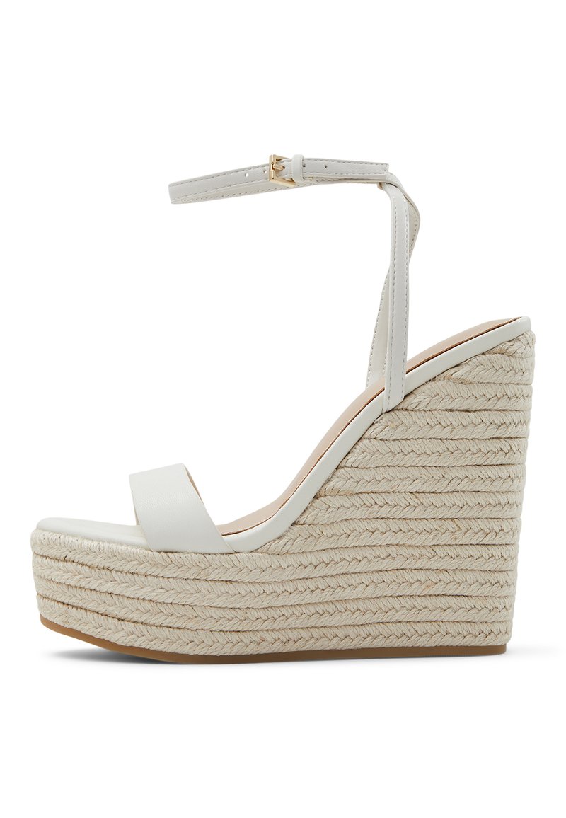 ALDO Sandalen met sleehak wit