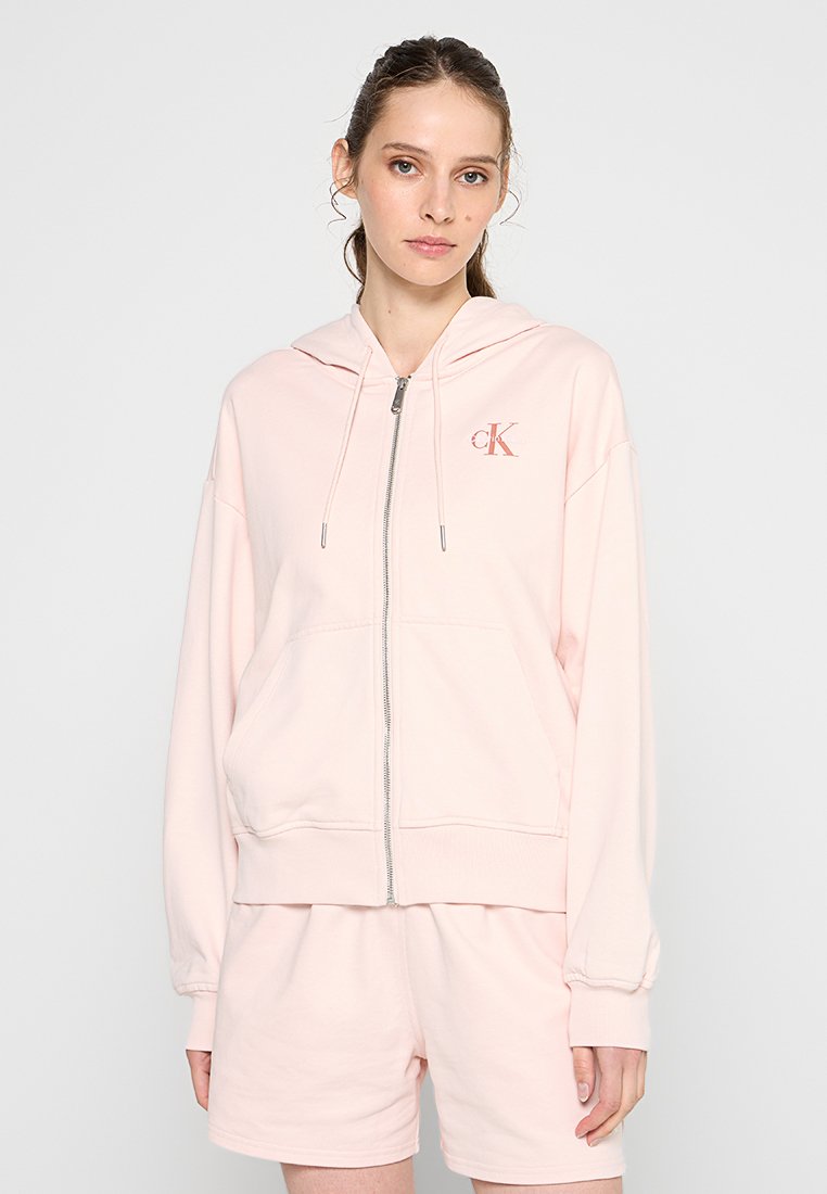 Calvin Klein Jeans Sweater met rits roze Calvin Klein Jeans Sweater met rits roze