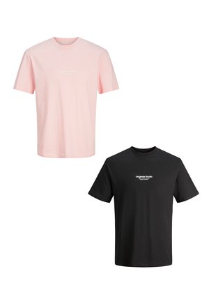 2-ER SET LOGO JORVESTERBRO - T-Shirt print - schwarz rot