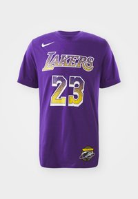 NBA LOS ANGELES LAKERS LEBRON JAMES TEE - Klub merchandise - field purple
