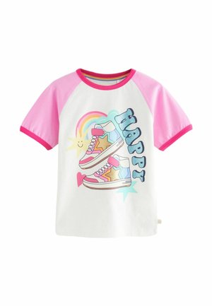 REGULAR FIT  RAINBOW RAGLAN SHORT SLEEVE - T-shirts print - pink purple