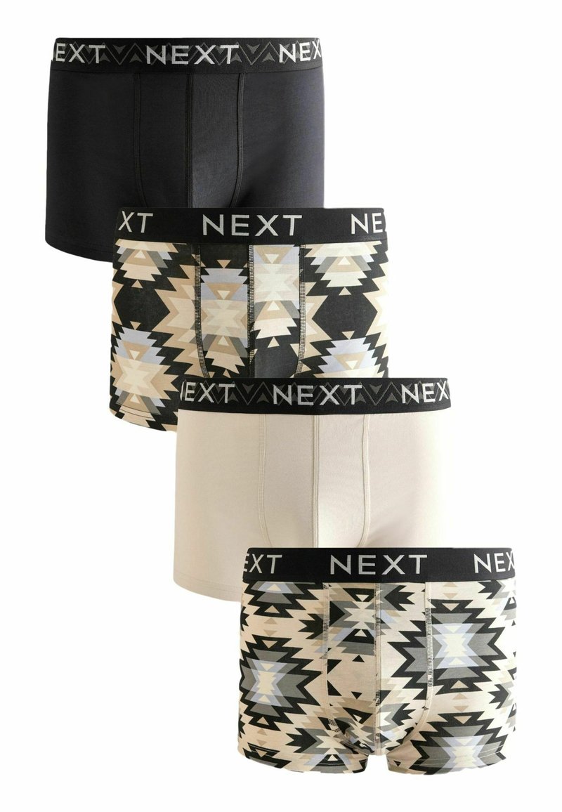 Next PATTERN FOUR PACK - Kitsad bokserid - neutral black pattern