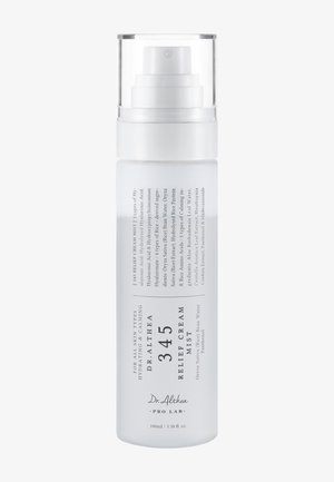 Weißer Sprühflasche mit der Aufschrift Dr. Althea 345 Relief Cream Mist, 100 ml, zur Hydratation und Beruhigung aller Hauttypen.