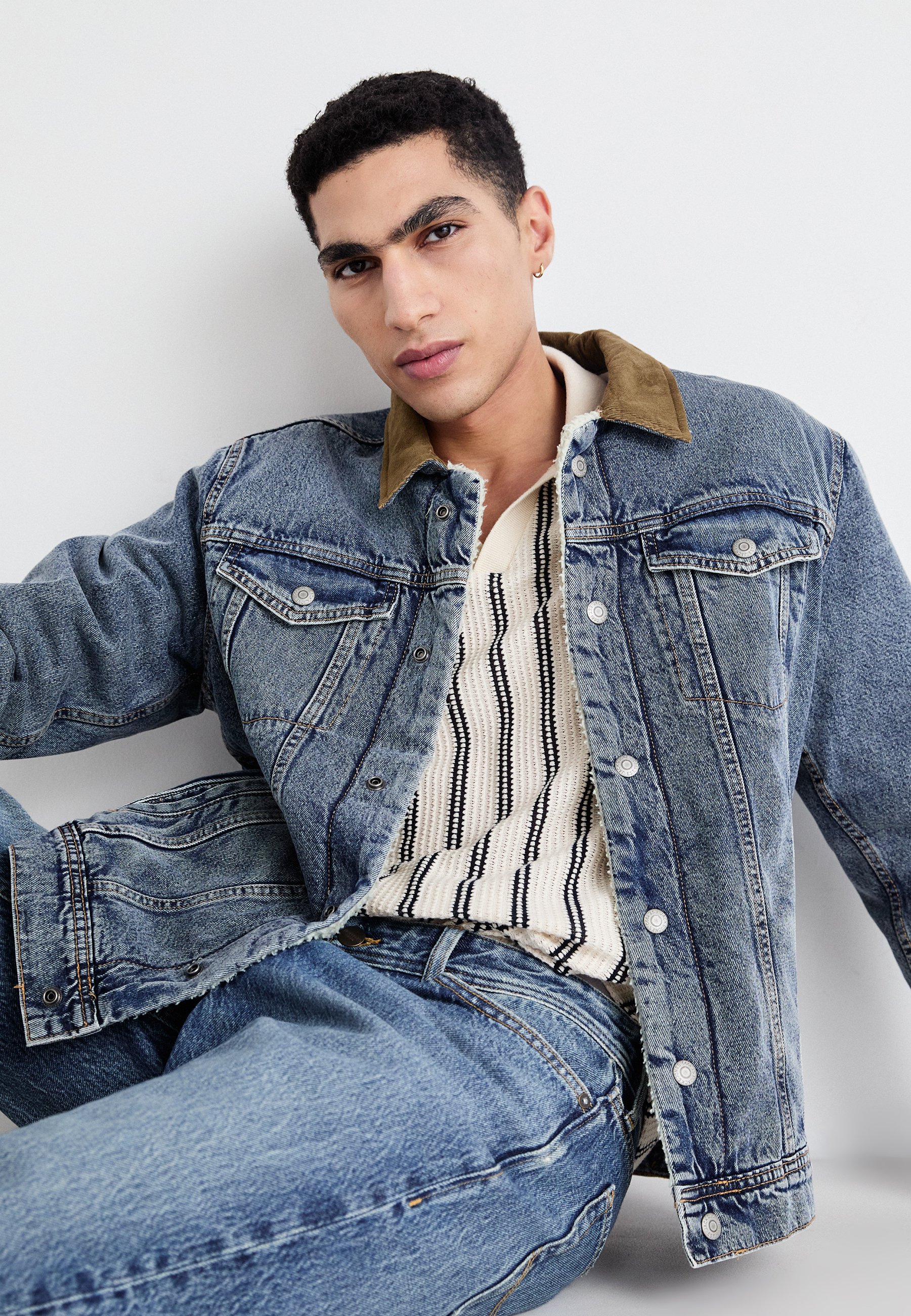 Veste En Denim Jack & Jones Jorbellagio - Coupe élégante Pour Homme, Col Fly-Away, Idéale Pour L'été