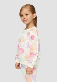 s.Oliver MIT ALL-OVER - Sweater - wollweiß