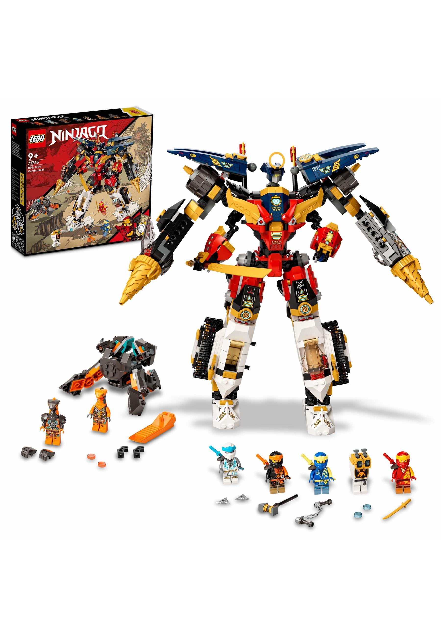 LEGO 71765 NINJAGO NINJA ULTRA COMBO MECH 4 IN 1 WITH CAR, JET 