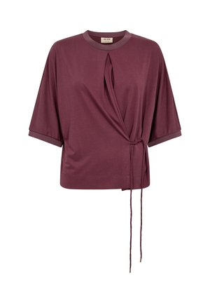 Mos Mosh, MOS MOSH T-SHIRT MMJUANA - T-Shirt print - aubergine
