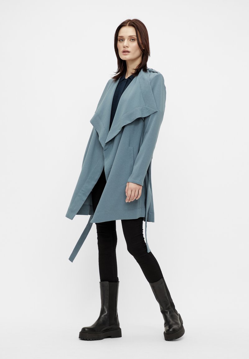 Damen Parkas | Object OBJANNLEE L/S NOOS Trenchcoat blue mirage/hellblau - RW68222 Damen Parkas | Object OBJANNLEE L/S NOOS Trenchcoat blue mirage/hellblau - RW68222