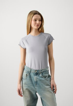 JJXX JXGIGI STITCH WASH TEE - Βασικό μπλουζάκι - ash