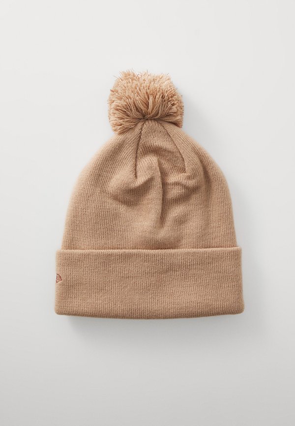 METALLIC BOBBLE BEANIE - Beanie - beige2