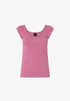 Pinko, T-shirt con stampa - rosa-q