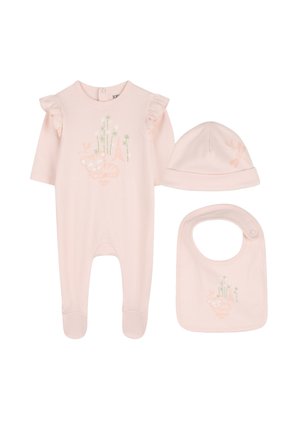 KENZO kids, ENSEMBLE PYJAMA, BONNET ET BAVOIR - Conjunto de pijama - litchi
