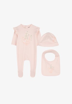 KENZO kids, ENSEMBLE PYJAMA, BONNET ET BAVOIR - Conjunto de pijama - litchi