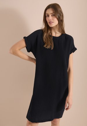 Cecil, T-shirt-kjole - black