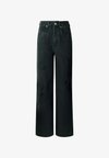 W11 EDEN BRODERIE - Jean droit - BLACK