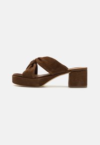 TRESSE SABOT - Papuci înalți - brown