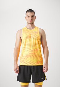 Puma RUN FAVORITE AOP SINGLET M - Top - sun stream