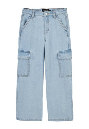 Jean droit - bleach denim