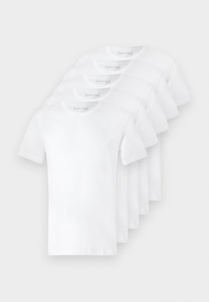 SLHCORMAC O NECK TEE 5 PACK - T-shirts - bright white