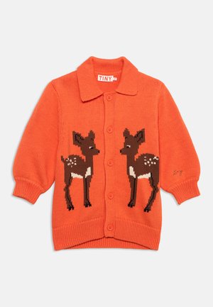 TINYCOTTONS, DEER CARDIGAN - Gilet - brown/orange