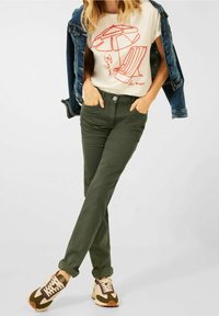 Cecil Slim fit -farkut - olive